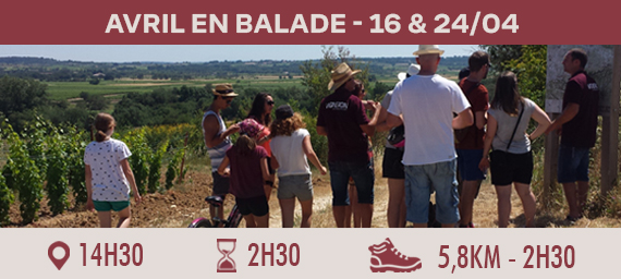 Avril en Balade  | Collines du Bourdic